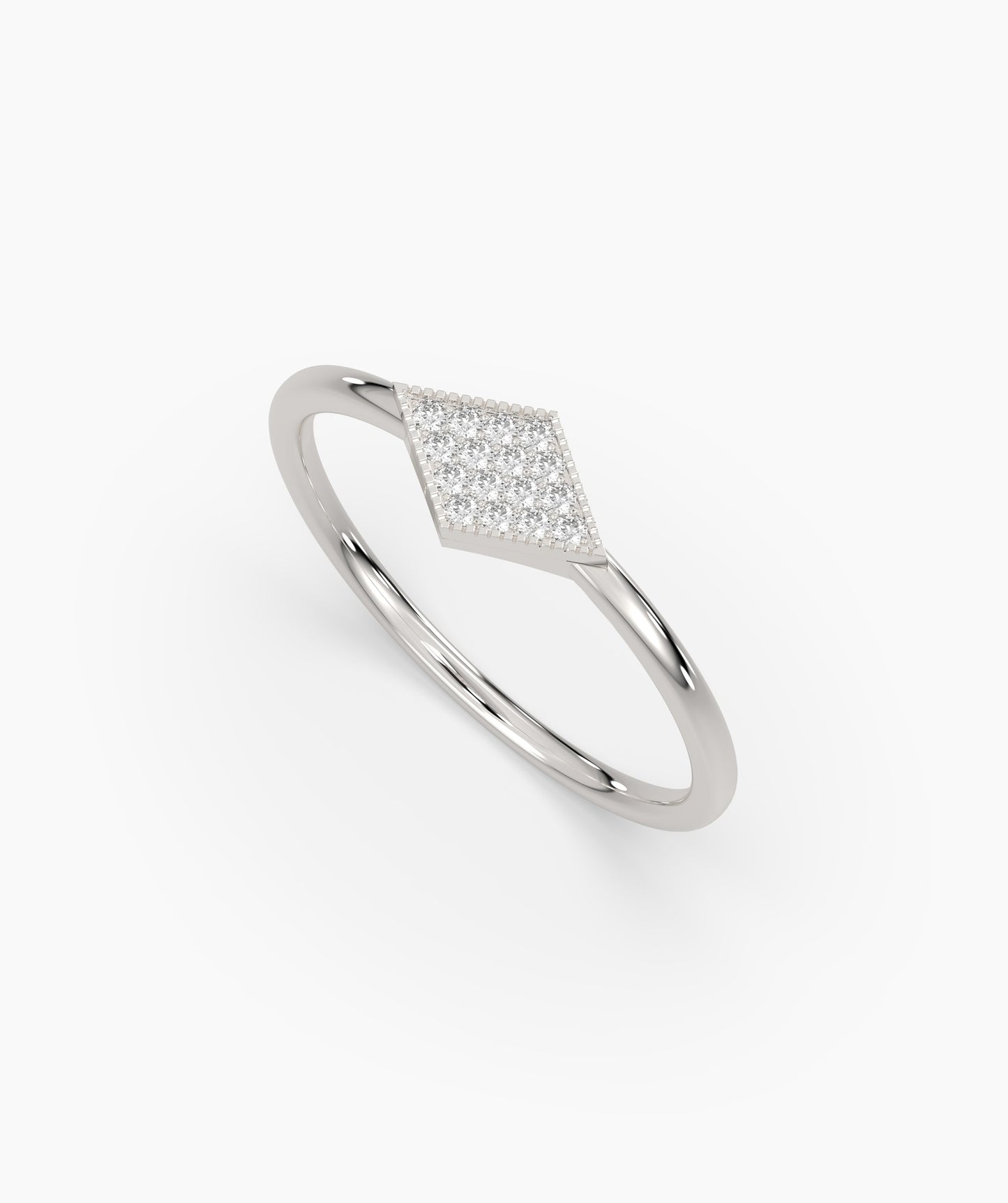 Geometric Diamond Ring