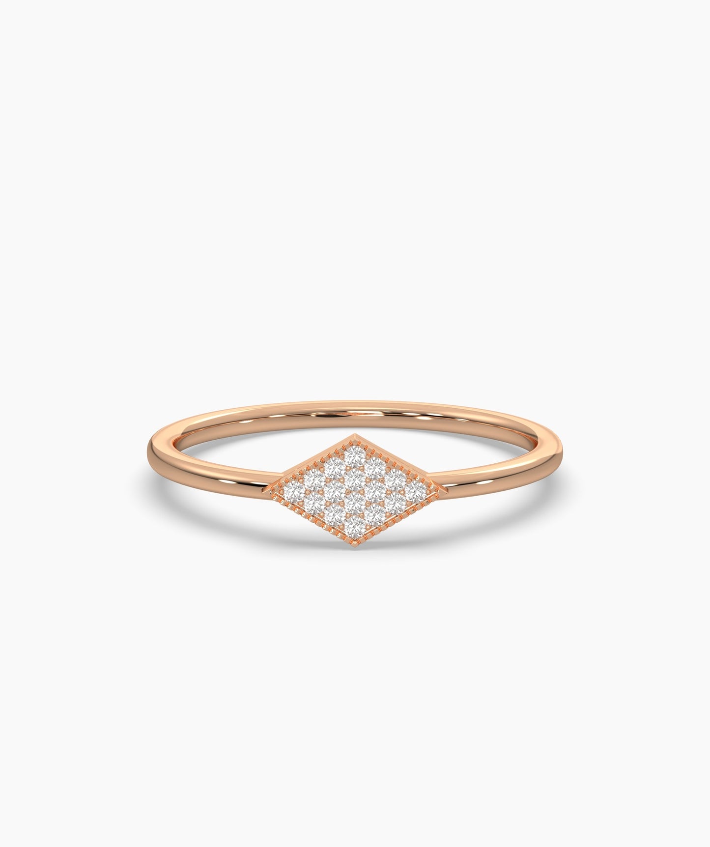 Geometric Diamond Ring