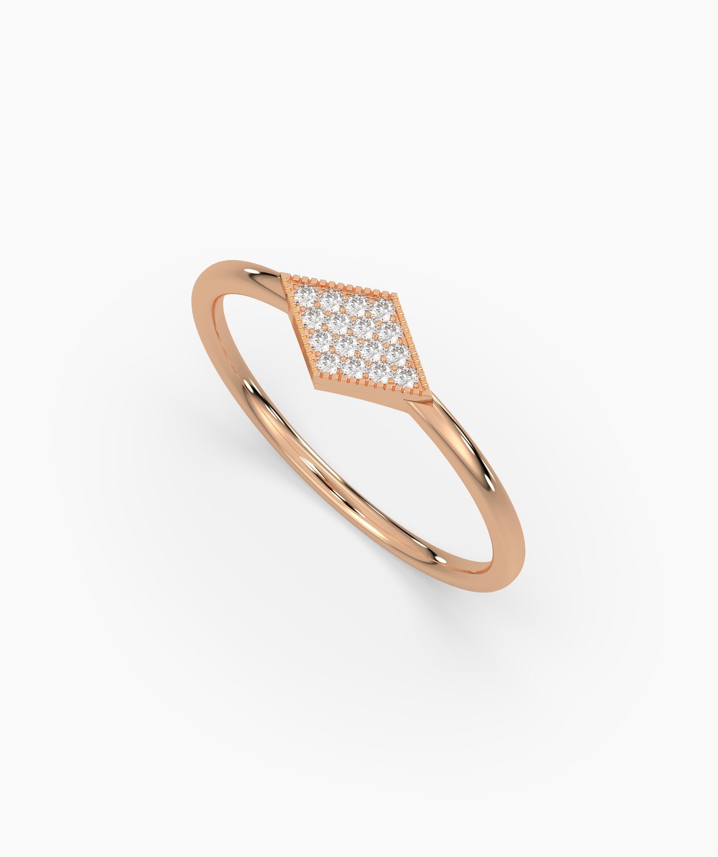 Geometric Diamond Ring