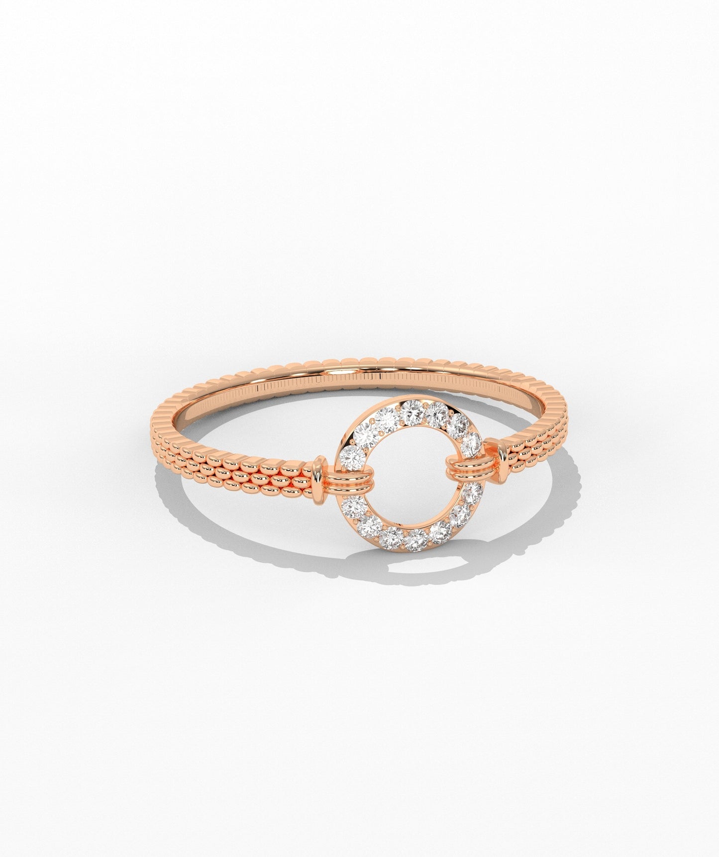 14K Gold Circle Ring
