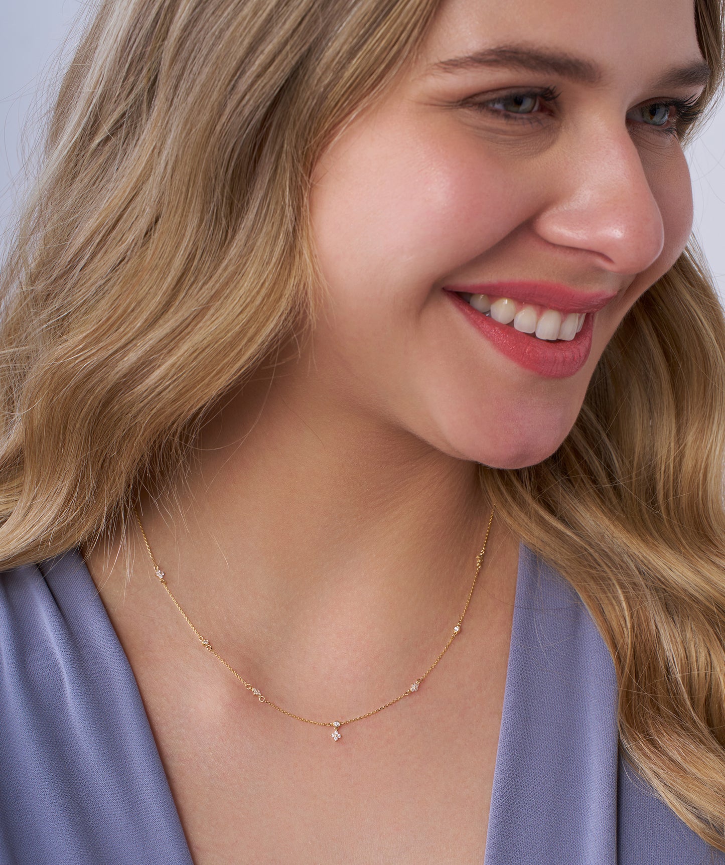 14K Gold Twinkling Starlight Necklace