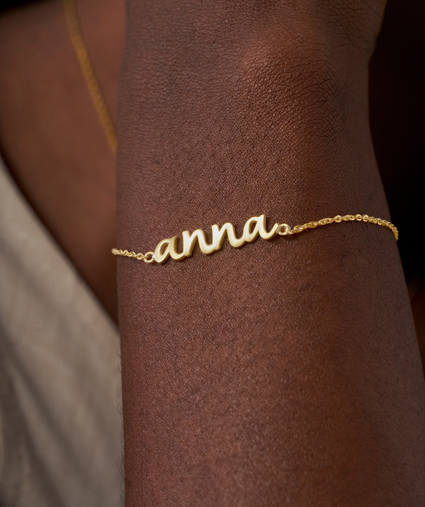 14K Gold Personalized Bracelet