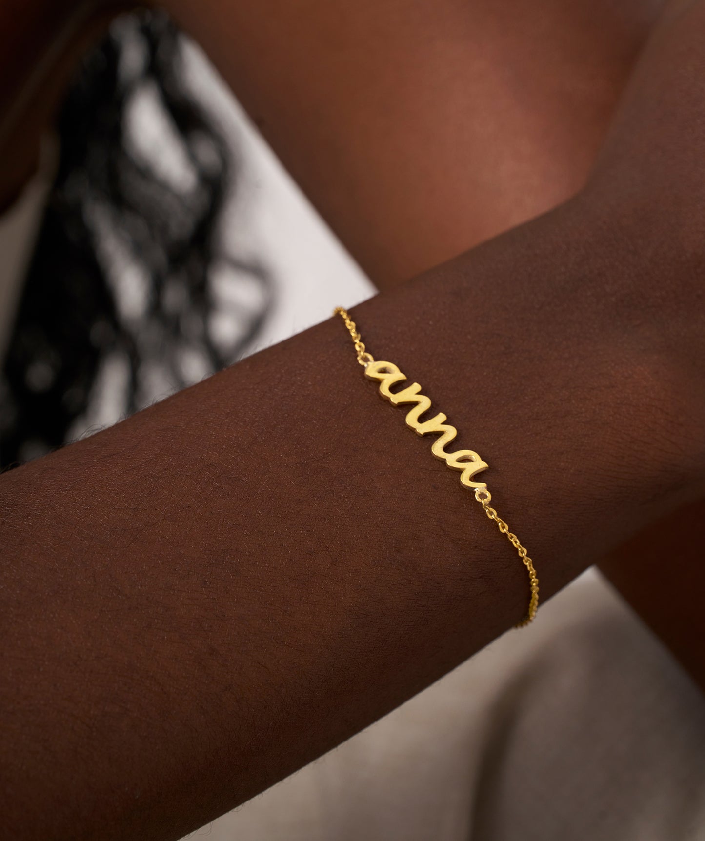 14K Gold Personalized Bracelet