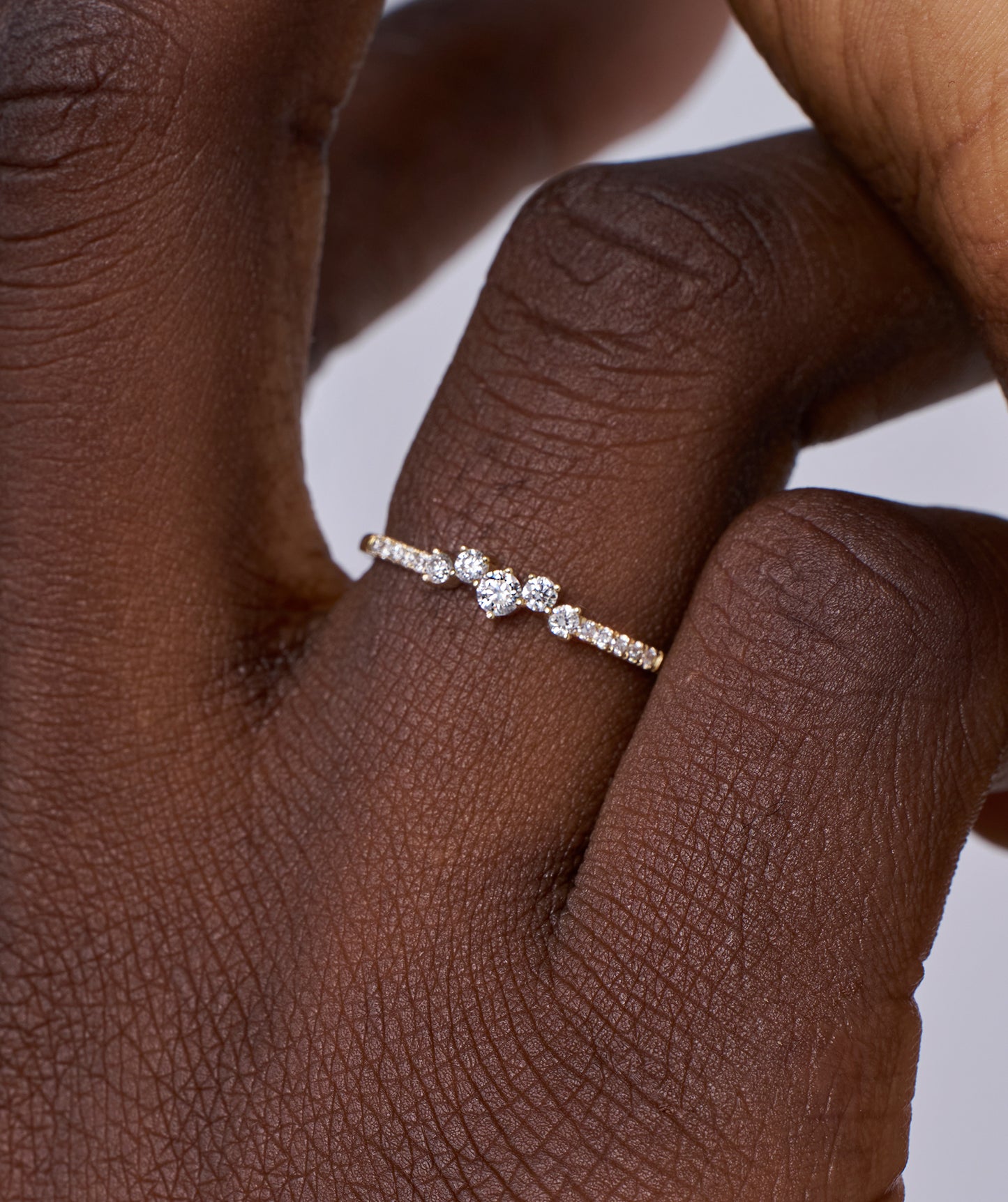 Tapered Diamond Band