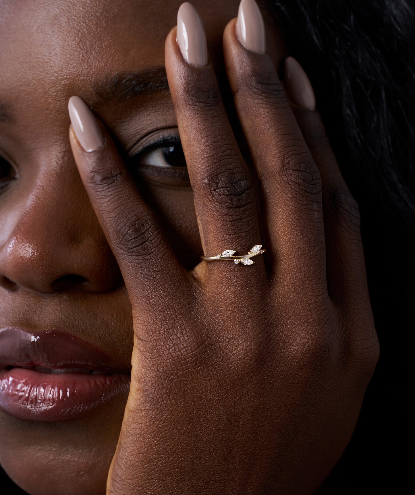 Marquise Diamond Vine Ring