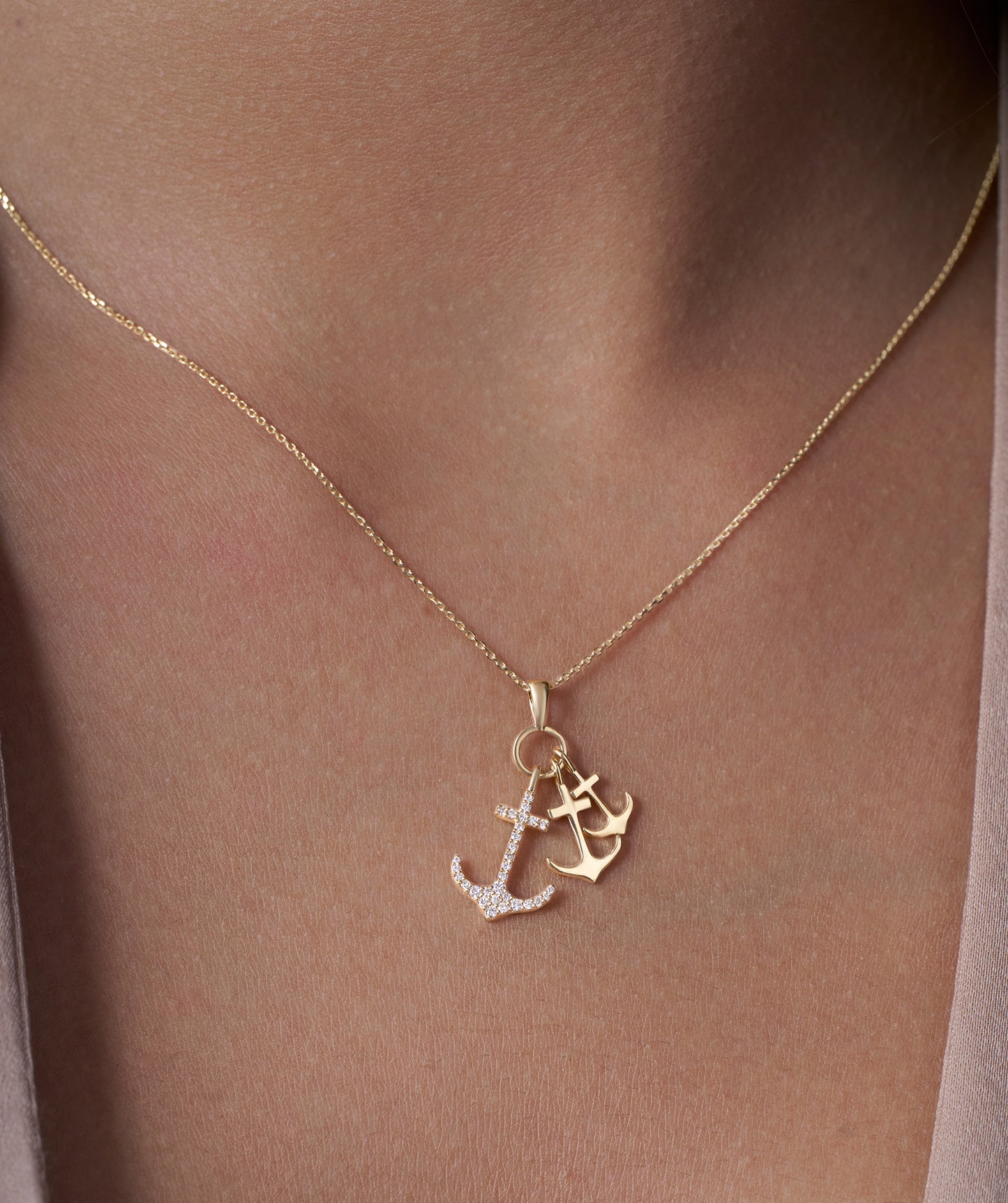 Oceanic Splendor Anchor Necklace