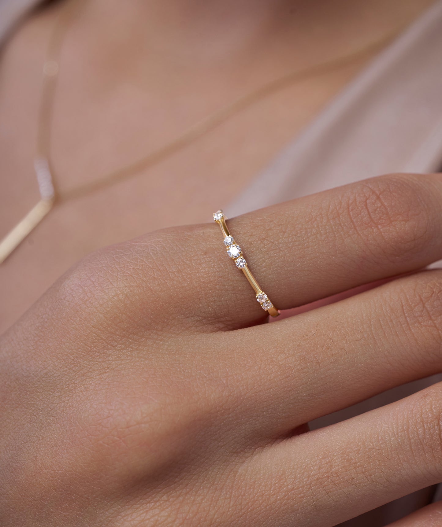 Classic Elegance Diamond Stack Ring