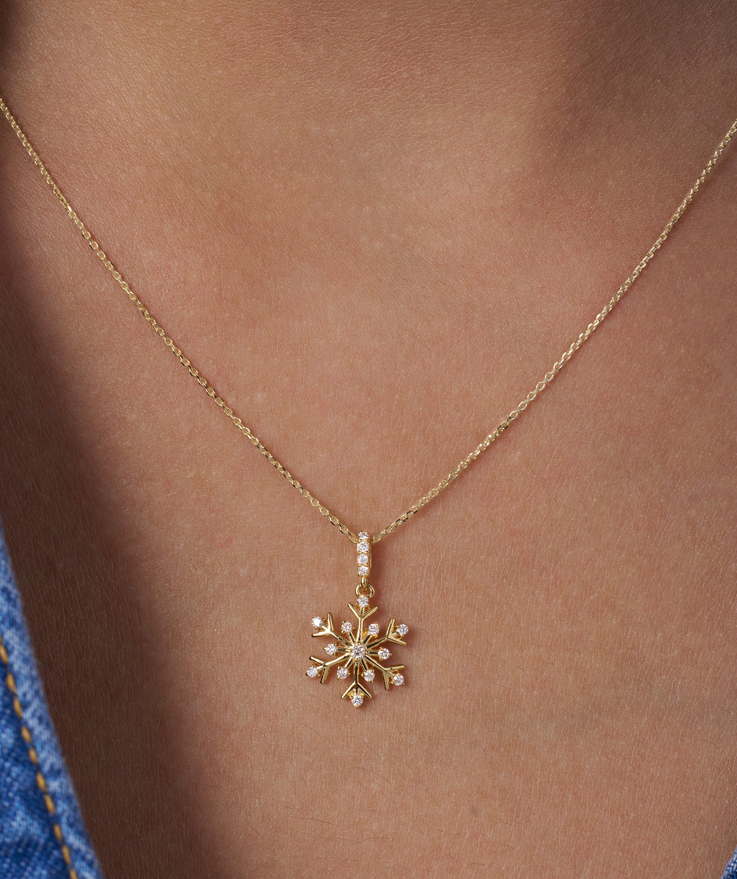 Celestial Snow Diamond Necklace