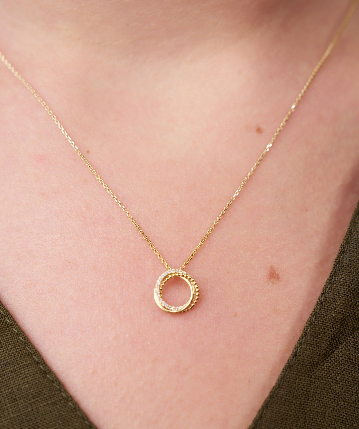 Eternal Circles Diamond Necklace