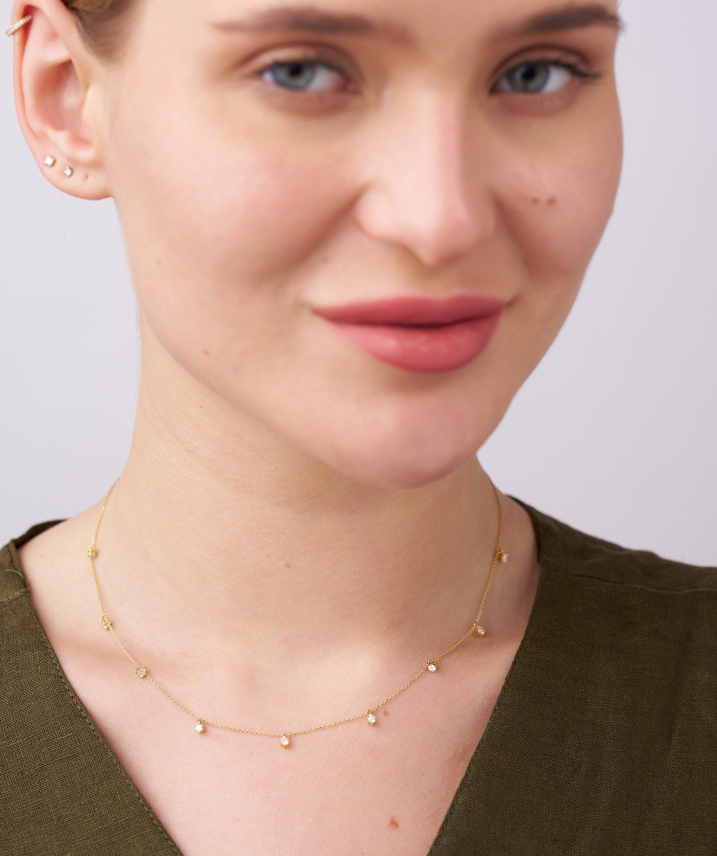 14K Gold Diamond Jewelry Set