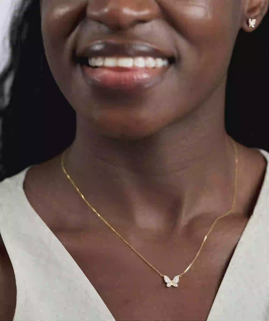Butterfly Diamond Necklace
