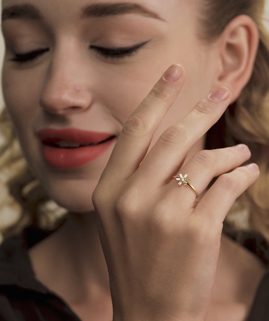 Baguette and Round Diamond Ring