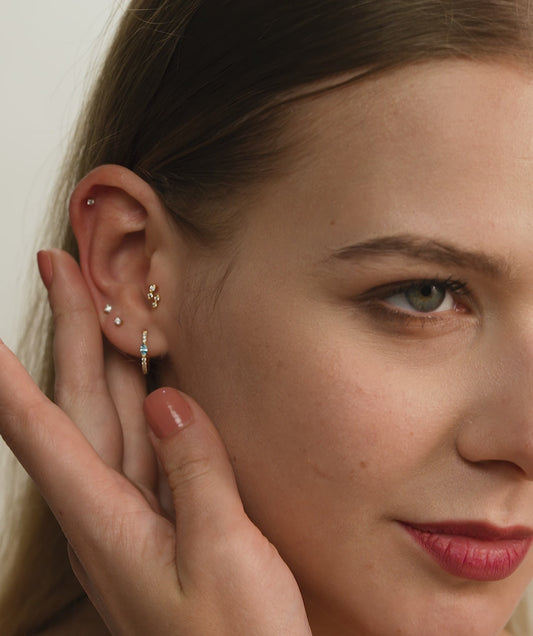 Marquise Hoops Earrings