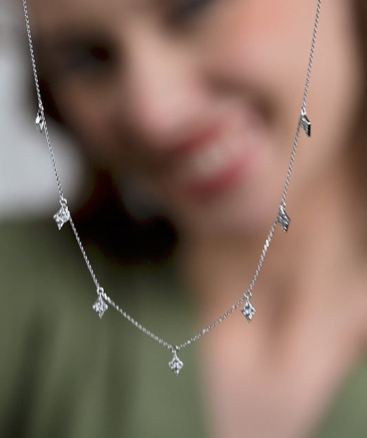 14K Gold Modern Geometry Necklace