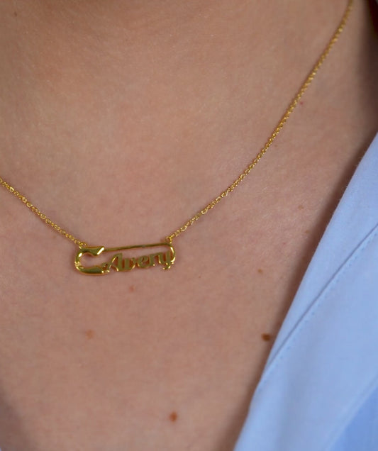 Custom Name 'Declan' Gold Bracelet