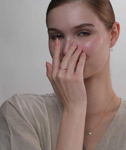 Three-Stone Round Ring
