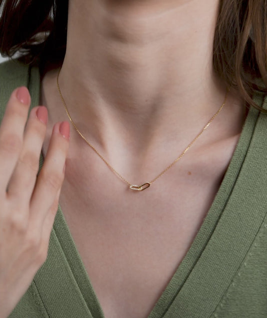 Chic Unity 14K Gold Necklace