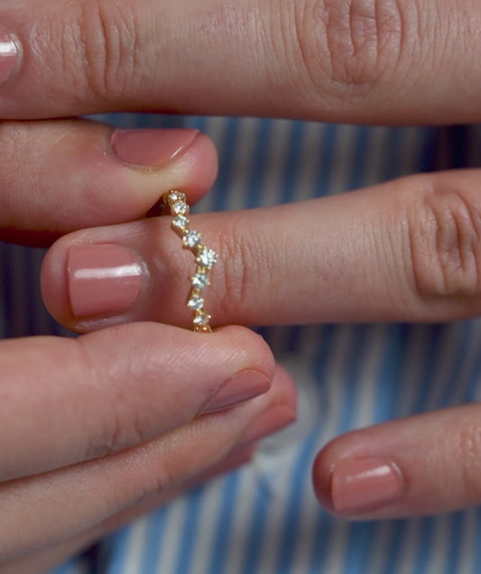 Sparkling Serenade Gold Ring