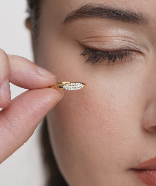 Pave Diamond Rope Ring