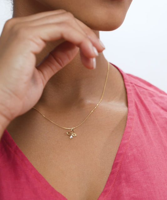 Diamond Butterfly Pendant