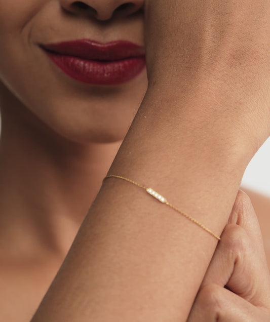 Diamond Bar Bracelet
