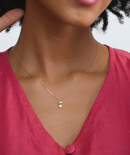 Multi-Charm Diamond Heart Necklace