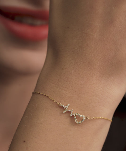 Heart Diamond Bracelet