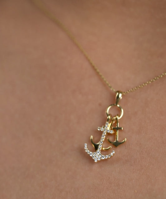 Oceanic Splendor Anchor Necklace
