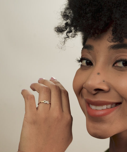 Endless Radiance Pave-Set Infinity Ring