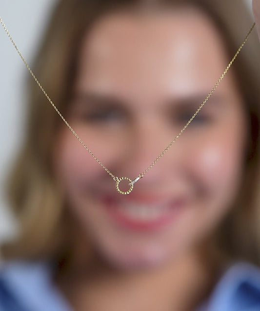 Linked Circle Style Fancy Necklace