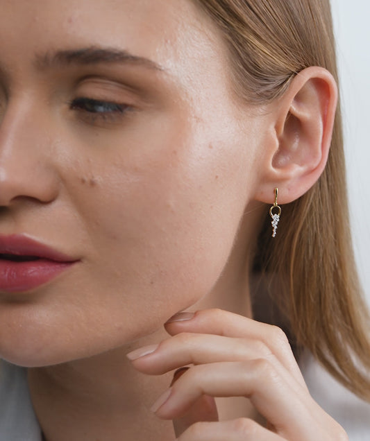 Diamond Drop Earrings