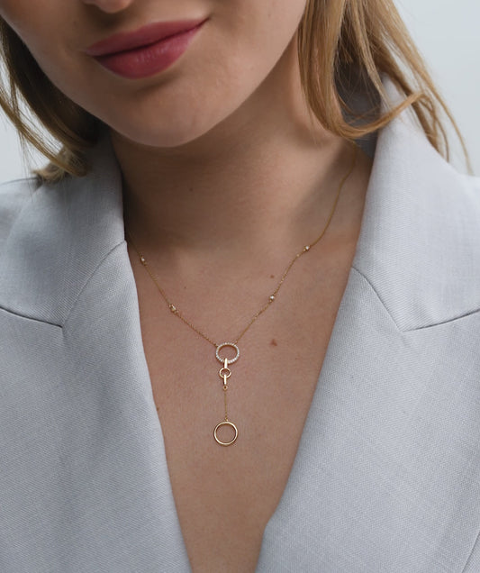 Diamond Lariat Necklace