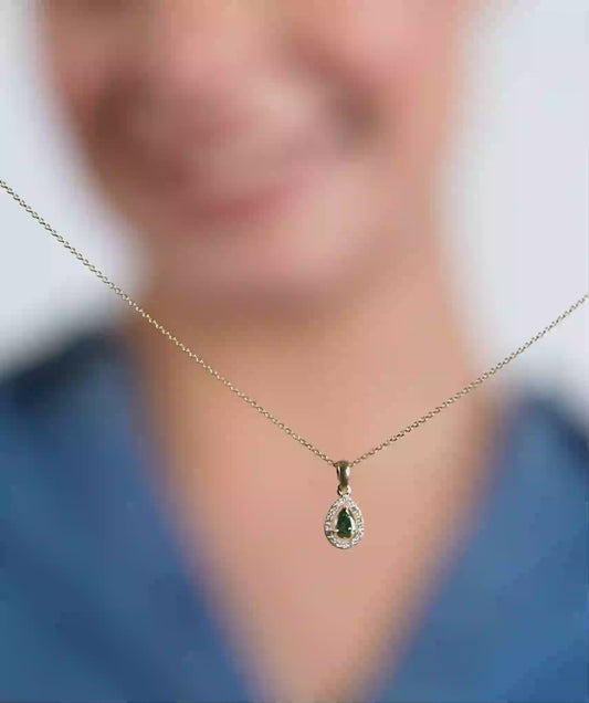 Emerald Diamond Jewelry Set