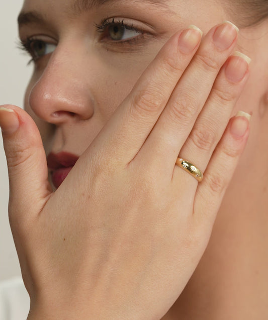 14K Gold Diamond Split-Band Ring
