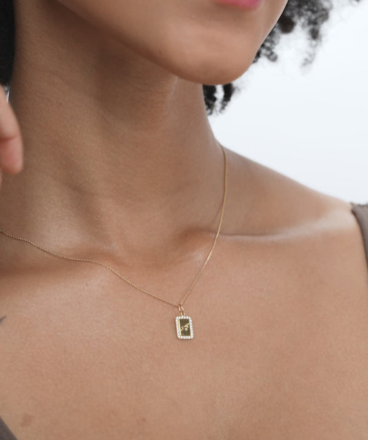 Personalized 14K Gold Initial Necklace