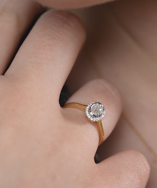 Oval Diamond Ring