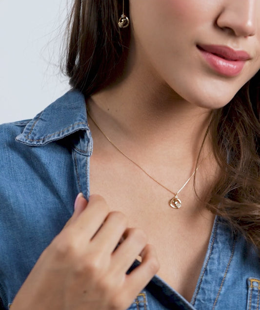 Lustrous Love Circle Pendant