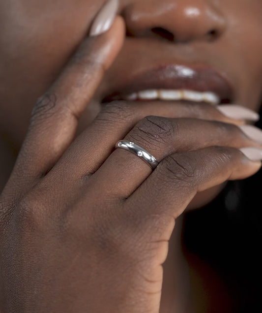 Diamond Dot Eternity Band