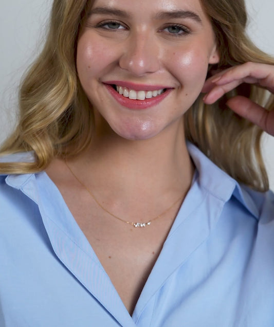 Diamond Cascade 14K Gold Necklace
