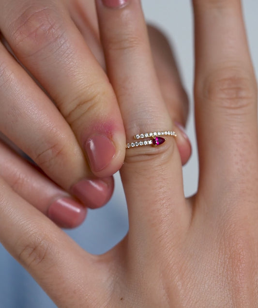 Ruby Radiance Diamond Band