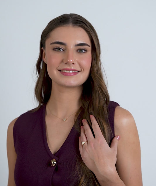 Heart Diamond Embrace Necklace