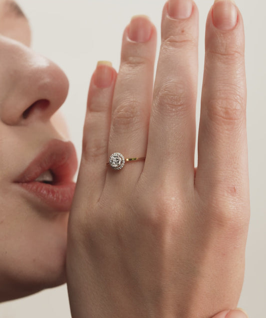 Round Diamond Halo Ring