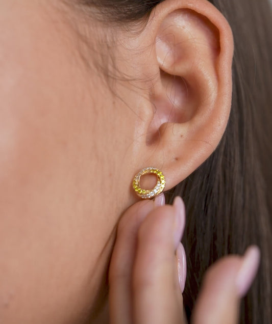Spectacular Halo Stud Earrings